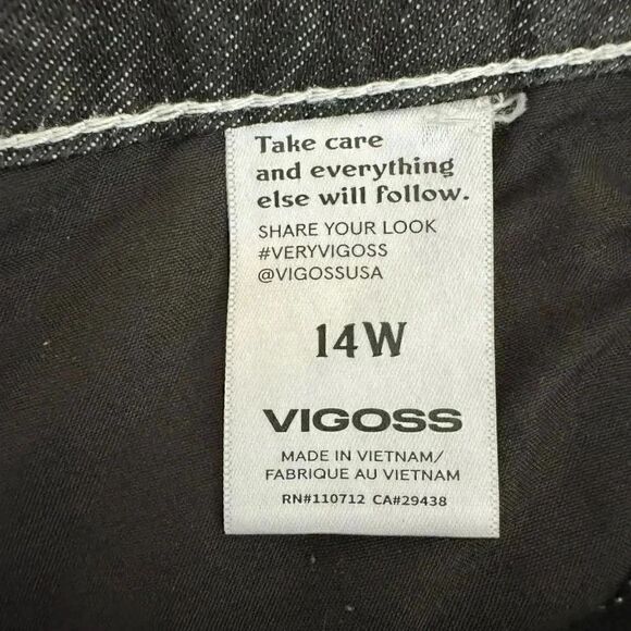 Vigoss Carpenter Black Solid Color Loop on Side Cotton Premium Quality High Rise - Picture 11 of 11
